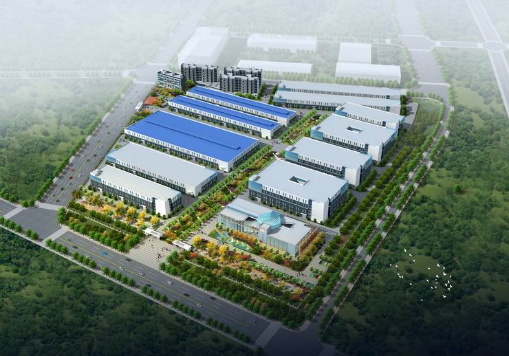 新厂区鸟瞰图 新厂区鸟瞰图